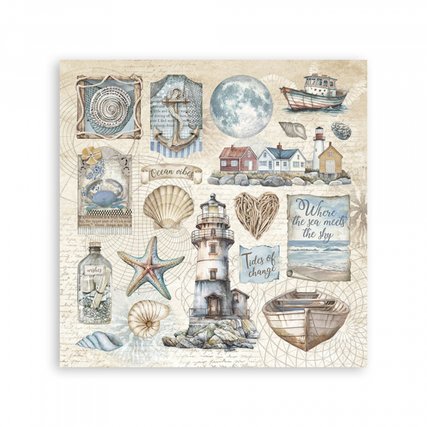 Stamperia - Silent Sea - Stickers