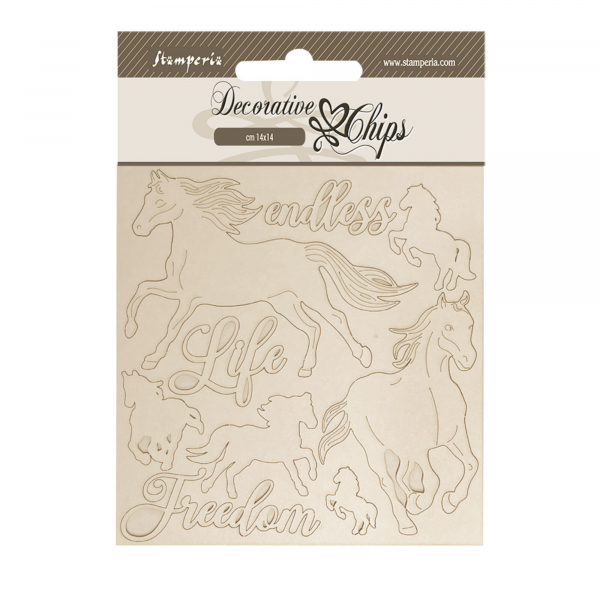 Stamperia - Decorative Chips – Horses