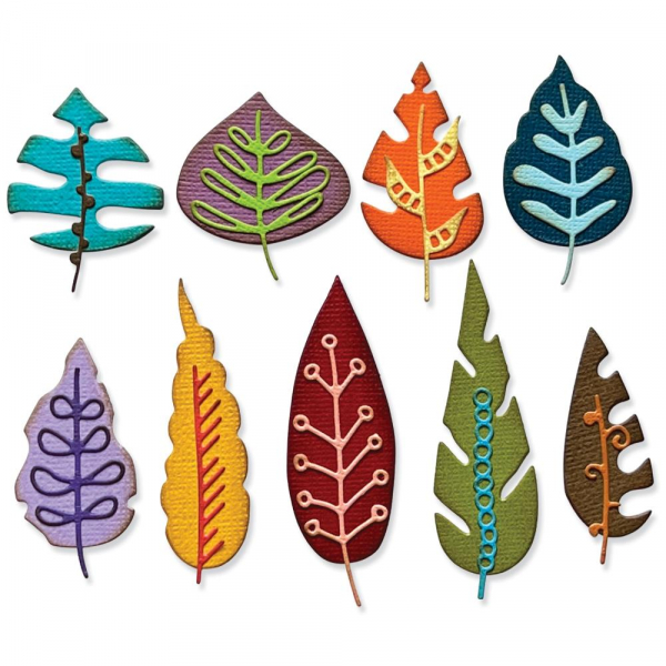 Sizzix Tim Holtz Thinlits - Artsy Leaves