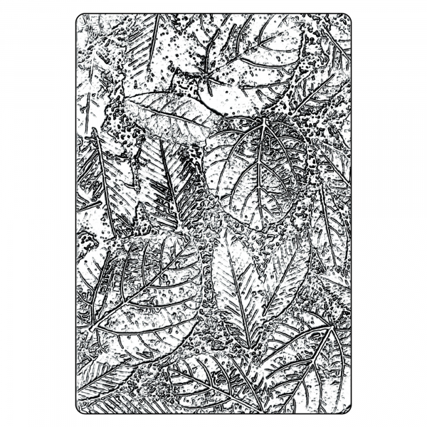 Sizzix Tim Holtz - 3-D Texture Fades - Large - Foliage