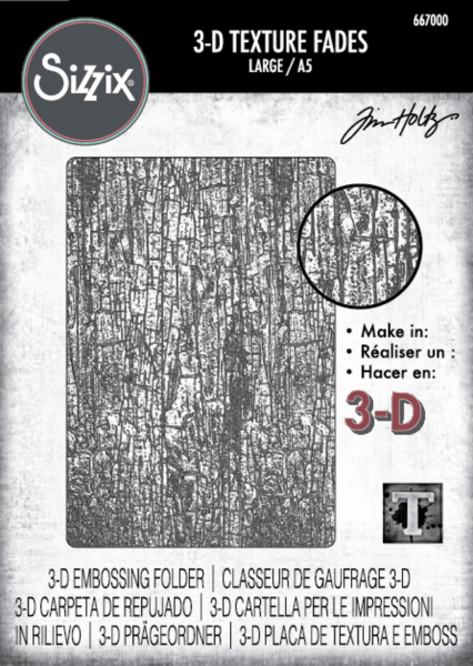 Sizzix Tim Holtz - 3-D Texture Fades - Large - Cracked