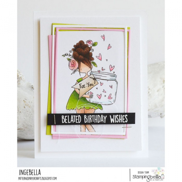Stamping Bella - Curvy Girl with a Jar of Hearts