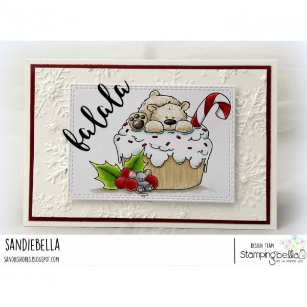 Stamping Bella - Polar Bear on a Cupcake