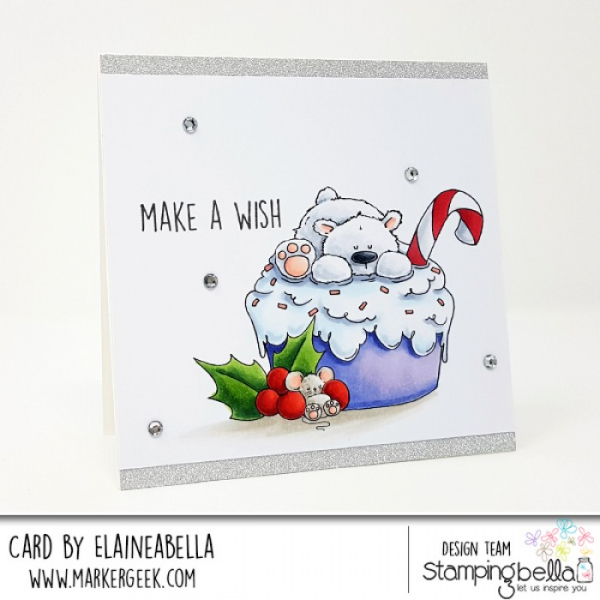 Stamping Bella - Polar Bear on a Cupcake