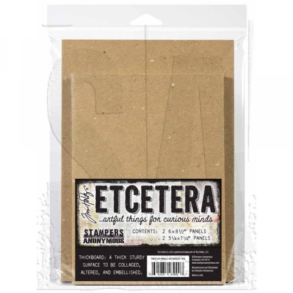 Tim Holtz - Etcetera Thickboard - Panels, Rectangles