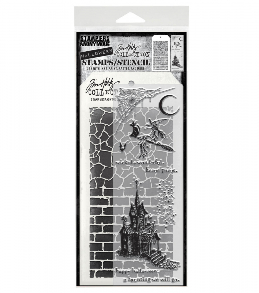 Tim Holtz Layering Stamps/Stencil - Bewitching