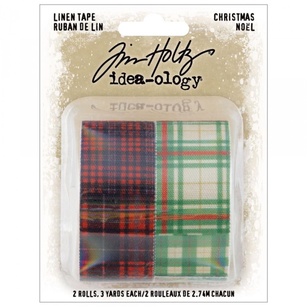 Tim Holtz Linen Tape - Christmas