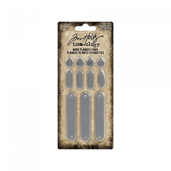 Tim Holtz idea-ology - Word Plaques + Tags - Halloween