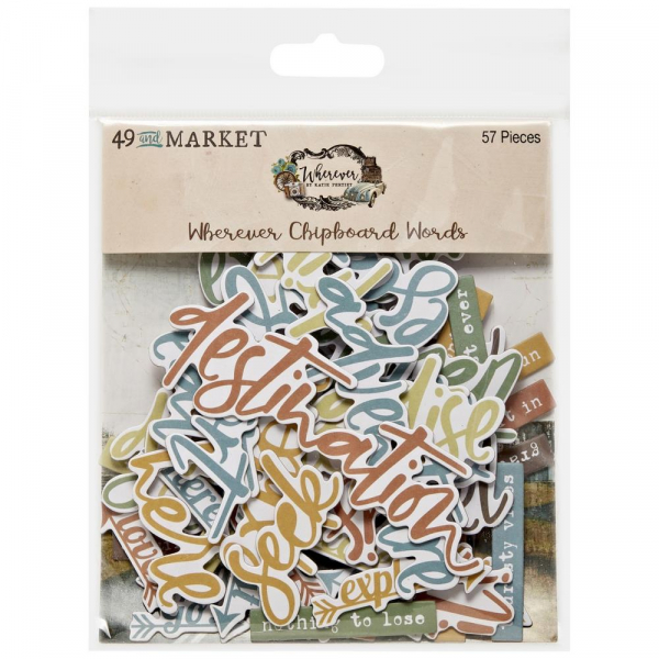 49 and Market Chipboard Words - Wherever
