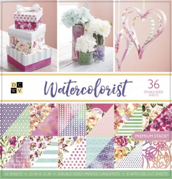 StampingFairies DCWV Paper Pad 12" x 12" Watercolorist