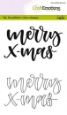 Craft Emotions Clear Stamps - Merry X-Mas