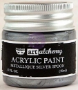 Prima Marketing Acrylic Paint - Metallique Silver Spoon