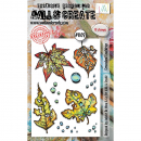 AALL & CREATE Clear Stamps - Crunched Leafdrop #1109