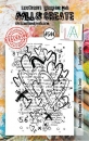 AALL & CREATE Clear Stamps -Scripted Hearts