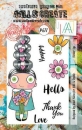 AALL & CREATE Clear Stamps - Flower Eye #677