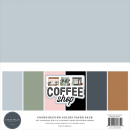 Carta Bella - Coordinating Solid Paper Pack - 12" x 12" - Coffee Shop