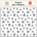 Carta Bella - 6" x 6" Schablone - Stencil - Beach Town Starfish Seas
