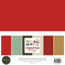 Carta Bella - Coordinating Solid Paper Pack - 12" x 12" - Christmas Village