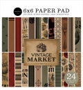 Carta Bella Paper Pack - Vintage Market - 6" x 6"