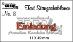 Crealies Text Stanze - Einladung