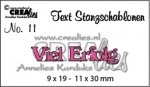 Crealies Text Stanze - Viel Erfolg