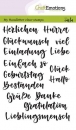 Craft Emotions Clear Stamps - Handletter - Text Verschieden (#2)