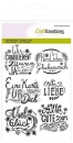 Craft Emotions Clear Stamps - Wir Gratulieren