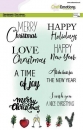 Craft Emotions Clear Stamps - Text Christmas Cards 