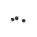 100 Minibrads 3 mm - Schwarz