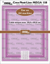Crealies Stanze - Rectangles with little stripes