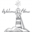 Couture Creations - Seaside and me Clear Stamp - Welcome Lighthouse
