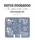Dutch Doobadoo - Rollerdex Stencil - Grunge pattern 1