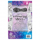 Dylusions Colouring Sheets - Holiday