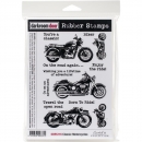 Darkroom Door Stamp Set - Classic Motorcycle