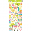 Doodlebug Icons Cardstock Stickers - Sweet Summer (1 Bogen) 