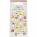 Doodlebug Shape Sprinkles (Epoxy Sticker) - Tropical Punch