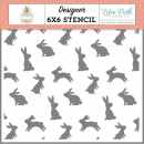 Echo Park Stencil - Bunny Time, It's Easter Time 