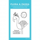 FLORA & FAUNA Clear Stamps - Mini Flamingo Sunshine