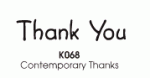 %Stampendous - Contemporary Thanks %