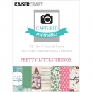 Kaisercraft Captured Moments - 3" x 4" Journaling Cards - Pretty Little Things