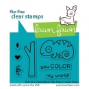 Lawn Fawn Clear Stamps - One In A Chameleon Flip-Flop