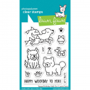 Lawn Fawn Clear Stamps - Yappy Birthday Add-On