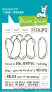 Lawn Fawn Clear Stamps - How you Bean? Pickle Add-On