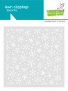 Lawn Fawn - 6" x 6" Schablone - Snowflakes