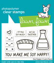Lawn Fawn Clear Stamps - Soy Happy