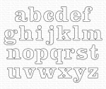 Die-namics - Modern Serif Alphabet