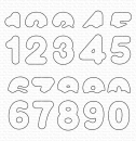 Die-namics - Frosted Numbers