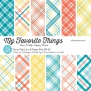 MFT Design Papier 6" x 6" - Party Plaid *Limitiert*