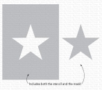 MFT - 6" x 6" Schablone - Stencil Star Extraordinaire