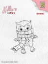 Nellie`s Choice Nellie's cuties - Owl with winter scarf
